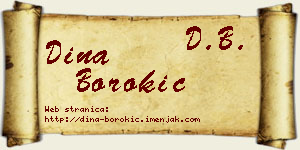 Dina Borokić vizit kartica